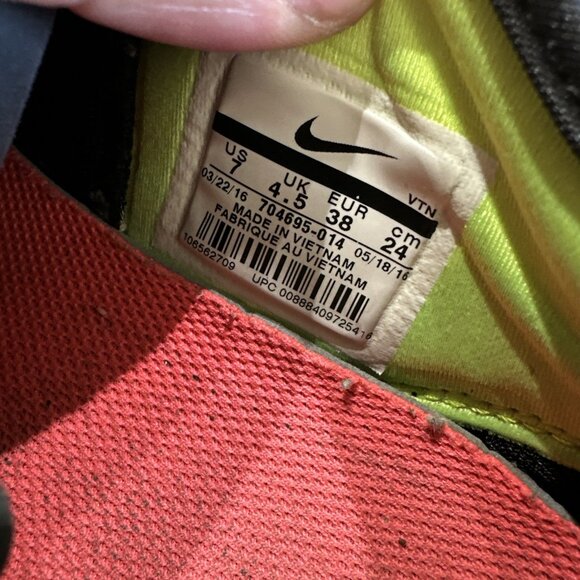 Nike Womens Free 5.0 TR Fit 5 704695-014 Black Running Shoes Sneakers Size 7 - Picture 9 of 9